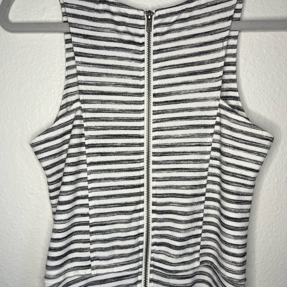 Thyme & Honey Black & White Striped Fit & Flare Tank Dress – Size S - Picture 3 of 4